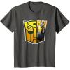 imageTransformers EarthSpark Bumblebee Logo Fill TShirtAsphalt Grey
