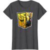 imageTransformers EarthSpark Bumblebee Logo Fill TShirtDark Heather Grey