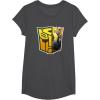 imageTransformers EarthSpark Bumblebee Logo Fill TShirtDark Heather Grey