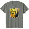 imageTransformers EarthSpark Bumblebee Logo Fill TShirtOlive Heather