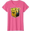 imageTransformers EarthSpark Bumblebee Logo Fill TShirtPink Heather