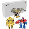 imageTransformers Playskool Primal TeamUp 3Pack with Optimus PrimeBumblebee and Grimlock Converting Dinosaur Figures 45Inch Toys Ages 3 and Up Amazon ExclusiveToysTransformers
