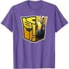imageTransformers EarthSpark Bumblebee Logo Fill TShirtPurple Heather