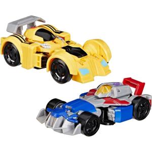 imageTransformers Bumblebee and Starscream Bot Racers Easy to Change from Robot Toys to Car Toys Action Figures for Boys and Girls 3 Amazon Exclusive