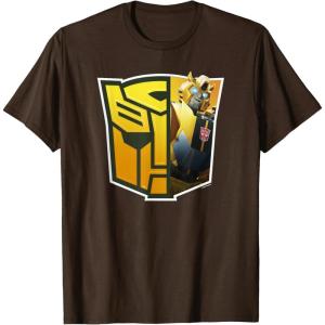 imageTransformers EarthSpark Bumblebee Logo Fill TShirtBrown