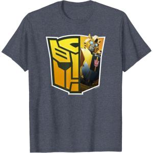 imageTransformers EarthSpark Bumblebee Logo Fill TShirtHeather Blue
