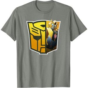 imageTransformers EarthSpark Bumblebee Logo Fill TShirtOlive Heather