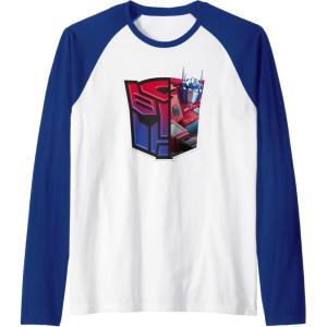 imageTransformers EarthSpark Optimus Prime Logo Fill Raglan Baseball TeeRoyal BlueWhite