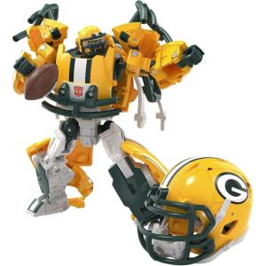 imageTransformers NFL Kansas City Chiefs KC59 55Inch Action Figure Changes from Robot to Helmet Football Toys for Ages 8Green Bay Packers