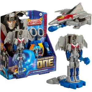 imageTransformers One Robot Battlers Starscream 45Inch Robot Action Figure Interactive Toys for Boys and Girls Ages 6 and Up