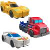 imageTransformers 1Step Flip Heroes 3Pack 4Inch Wheeljack Bumblebee and Optimus Prime Action Figures Kids Easter Toys or Basket Stuffers Age 6
