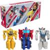 imageTransformers 1Step Flip Heroes 3Pack 4Inch Wheeljack Bumblebee and Optimus Prime Action Figures Kids Easter Toys or Basket Stuffers Age 6
