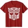 imageTransformers Autobots Iconic Black TShirt  Classic Fit Short SleeveCranberry Red