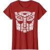 imageTransformers Autobots Iconic Black TShirt  Classic Fit Short SleeveCranberry Red