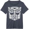 imageTransformers Autobots Iconic Black TShirt  Classic Fit Short SleeveHeather Blue