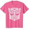 imageTransformers Autobots Iconic Black TShirt  Classic Fit Short SleevePink Heather