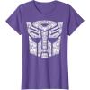 imageTransformers Autobots Iconic Black TShirt  Classic Fit Short SleevePurple Heather