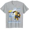 imageTransformers Bumblebee 4th Birthday TShirtHeather Grey
