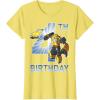 imageTransformers Bumblebee 4th Birthday TShirtLemon Yellow