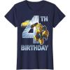imageTransformers Bumblebee 4th Birthday TShirtNavy Blue