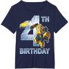 imageTransformers Bumblebee 4th Birthday TShirtNavy Blue