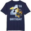imageTransformers Bumblebee 4th Birthday TShirtNavy Blue