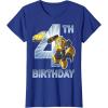 imageTransformers Bumblebee 4th Birthday TShirtRoyal Blue