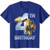 imageTransformers Bumblebee 4th Birthday TShirtRoyal Blue