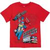 imageTransformers Bumblebee Optimus Prime Graphic TShirt ampamp Mesh Shorts Outfit Set Toddler to Big KidBlue  Red