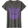 imageTransformers Decepticons Purple Icon Filled Logo TShirtAsphalt Grey