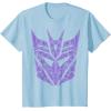 imageTransformers Decepticons Purple Icon Filled Logo TShirtBaby Blue
