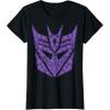 imageTransformers Decepticons Purple Icon Filled Logo TShirtBlack