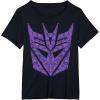 imageTransformers Decepticons Purple Icon Filled Logo TShirtBlack