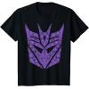 imageTransformers Decepticons Purple Icon Filled Logo TShirtBlack
