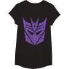 imageTransformers Decepticons Purple Icon Filled Logo TShirtBlack