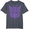 imageTransformers Decepticons Purple Icon Filled Logo TShirtHeather Blue