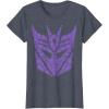 imageTransformers Decepticons Purple Icon Filled Logo TShirtHeather Blue