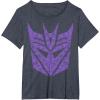 imageTransformers Decepticons Purple Icon Filled Logo TShirtHeather Blue