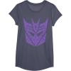 imageTransformers Decepticons Purple Icon Filled Logo TShirtHeather Blue
