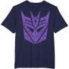 imageTransformers Decepticons Purple Icon Filled Logo TShirtNavy Blue