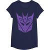 imageTransformers Decepticons Purple Icon Filled Logo TShirtNavy Blue