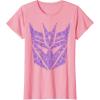 imageTransformers Decepticons Purple Icon Filled Logo TShirtPink
