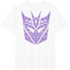 imageTransformers Decepticons Purple Icon Filled Logo TShirtWhite