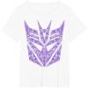 imageTransformers Decepticons Purple Icon Filled Logo TShirtWhite