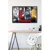 imageTrends International Hasbro Transformers  Classic Wall Poster 22375quot x 34quot Premium Poster ampamp Mount BundleBlack Framed Version