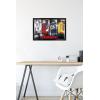 imageTrends International Hasbro Transformers  Classic Wall Poster 22375quot x 34quot Premium Poster ampamp Mount BundleBlack Framed Version
