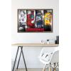 imageTrends International Hasbro Transformers  Classic Wall Poster 22375quot x 34quot Premium Poster ampamp Mount BundleBronze Framed Version