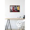 imageTrends International Hasbro Transformers  Classic Wall Poster 22375quot x 34quot Premium Poster ampamp Mount BundleMahogany Framed Version