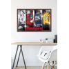 imageTrends International Hasbro Transformers  Classic Wall Poster 22375quot x 34quot Premium Poster ampamp Mount BundleMahogany Framed Version