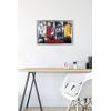 imageTrends International Hasbro Transformers  Classic Wall Poster 22375quot x 34quot Premium Poster ampamp Mount BundleSilver Framed Version